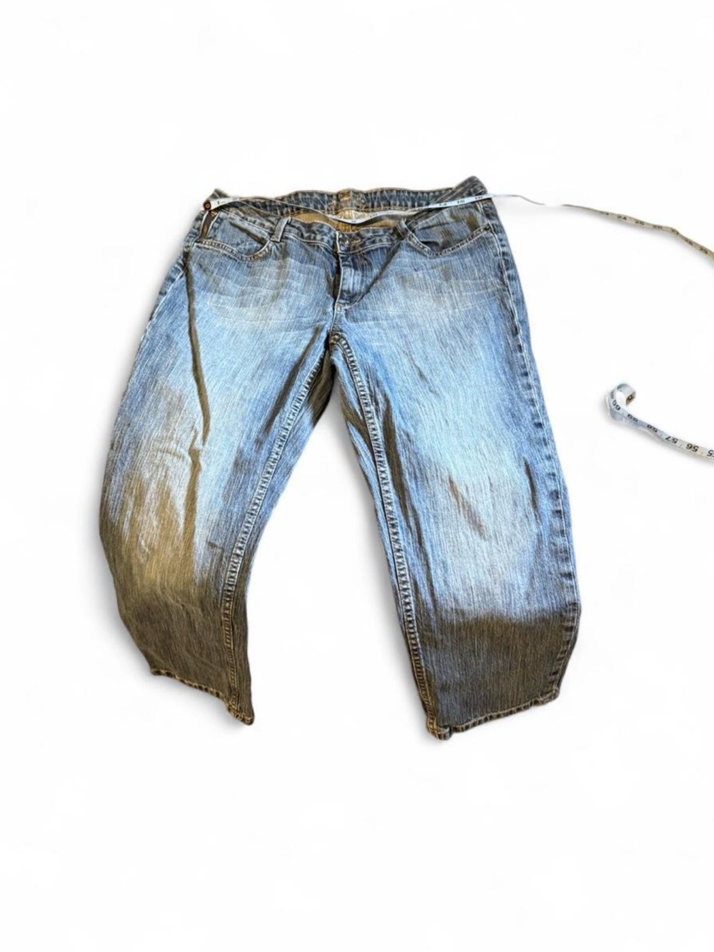 US Polo Association Women's Light Blue Cropped Denim Jeans